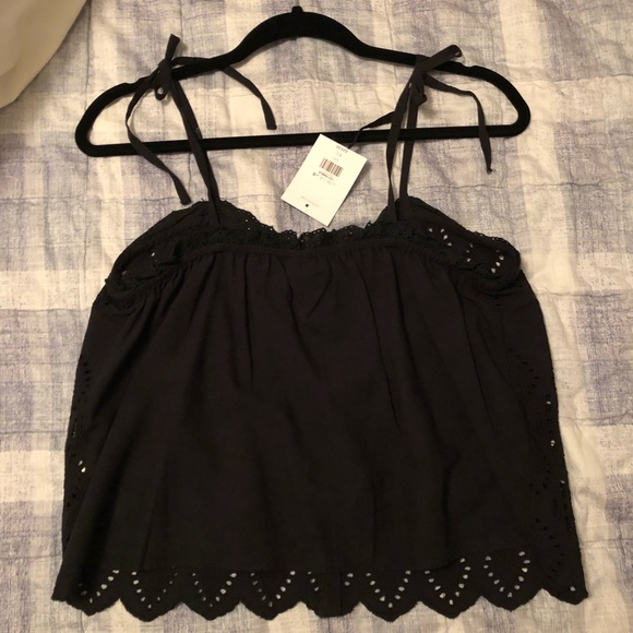 Topshop Broderie Cami Top - Picture 5 of 8